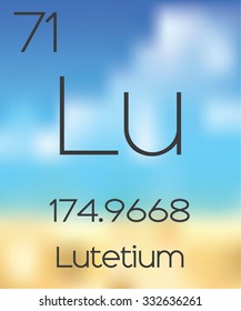 The Periodic Table of the Elements Lutetium