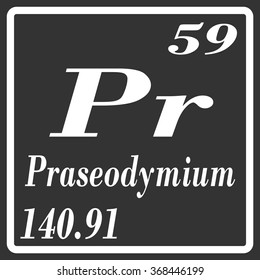 Periodic Table of Elements - Praseodymium