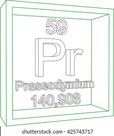 Periodic Table of Elements - Praseodymium