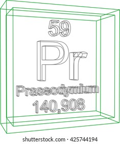 Periodic Table of Elements - Praseodymium