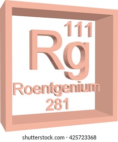 Periodic Table of Elements - Roentgenium