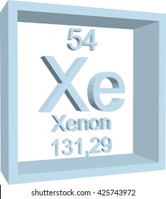 Periodic Table of Elements - Xenon
