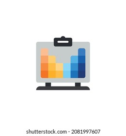 periodic table icon flat sign symbol pixel perfect. for web, app eps