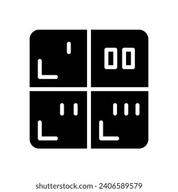periodic table icon vector design template