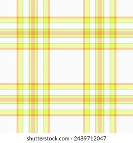 Patrón periódico de tela a cuadros, cubierta de textura de tela de Vector. Tartán adolescente sin costuras de fondo de control en la paleta de colores lima y claro.