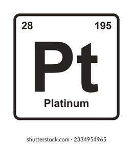 periodical Platinum element icon vector illustration symbol design