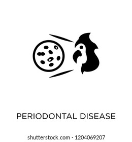 Periodontal disease icon. Periodontal disease symbol design from Diseases collection. Simple element vector illustration on white background.