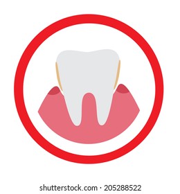 Periodontitis. EPS 10 vector file.