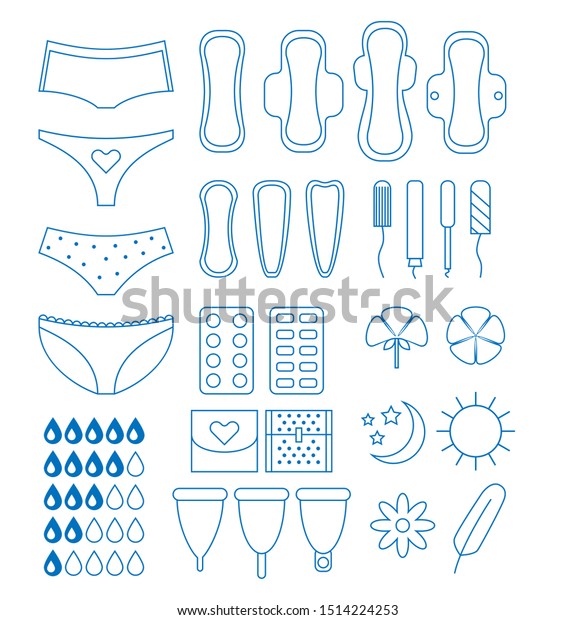 Periods Menstruation Modern Flat Vector Cartoon Stock Vector Royalty Free 1514224253 3557