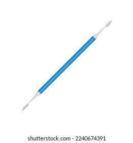 Ilustración vectorial de ascensor de uso periódico. Dibujo de caricatura de la herramienta de dentista, equipo de limpieza de dientes aislado en fondo blanco. Higiene oral o dental, medicina, concepto de cuidado