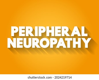 Cita de texto de neuropatía periférica, fondo de concepto médico