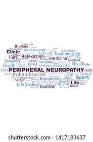 Peripheral Neuropathy word cloud. Wordcloud made with text only.