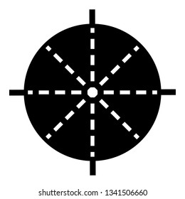 Periscope aim icon. Simple illustration of periscope aim vector icon for web design isolated on white background