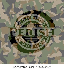 Perish on camouflage pattern