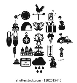 Peristyle icons set. Simple set of 25 peristyle vector icons for web isolated on white background