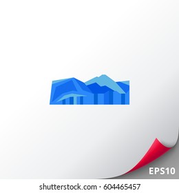 Perito Moreno vector icon