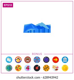 Perito Moreno vector icon