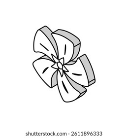 periwinkle flower spring isometric icon vector. periwinkle flower spring sign. isolated symbol illustration