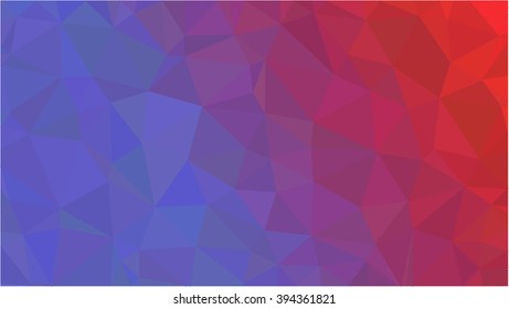 periwinkle and red color low poly background