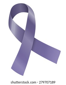 Periwinkle ribbon. Eating Disorder and other awareness symbol. Vector illustration svg