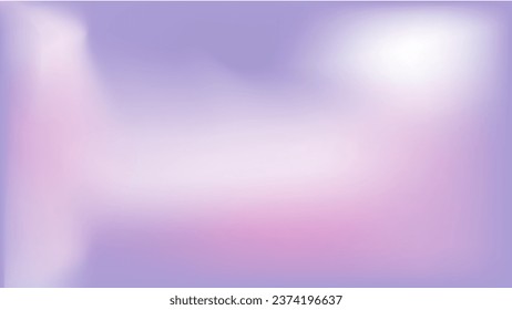 Periwinkle template for wedding invitation rsvp ads mockup. Pastel flow purple white gradient background. Blurry pale lavender pink design fon. Cloudy light skyfall violet gradient mesh wallpaper. 