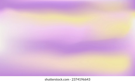 Periwinkle template for wedding invitation rsvp ads mockup. Pastel purple white yellow gradient background. Blurry pale lavender lemon design fon. Cloudy light skyfall violet gradient mesh wallpaper. 