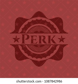  Perk badge with red background