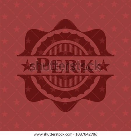  Perk badge with red background