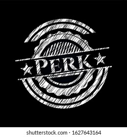 Perk with chalkboard texture. Vector Illustration. Detailed.
