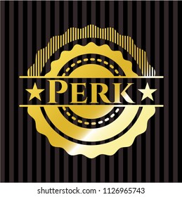 Perk gold shiny emblem