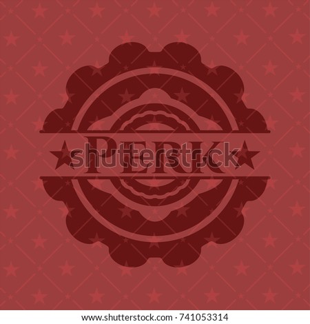 Perk red emblem. Retro