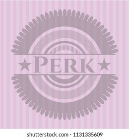 Perk retro pink emblem