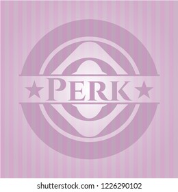 Perk retro pink emblem