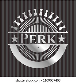 Perk silver emblem