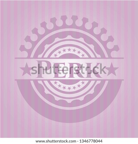 Perk vintage pink emblem