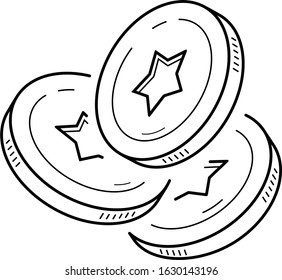 Perks at work. Vector outline icon.