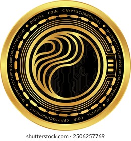 perl.eco-perl cryptocurrency illustrations on abstract background. 3d illustrations.