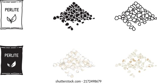 Perlite icon ,  vector illustration