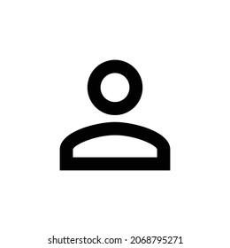 perm identity Icon. Flat style design isolated on white background. Vector illustration