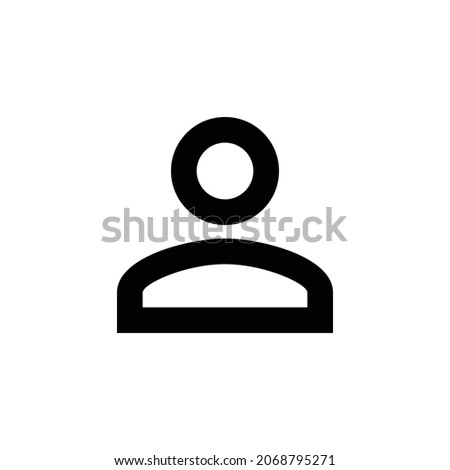 perm identity Icon. Flat style design isolated on white background. Vector illustration