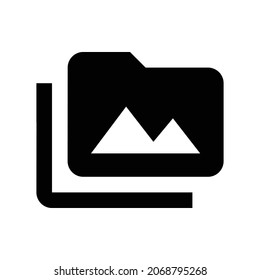 perm media Icon. Flat style design isolated on white background. Vector illustration