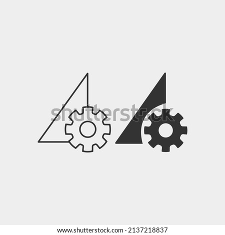 Perm_data_setting vector icon illustration sign