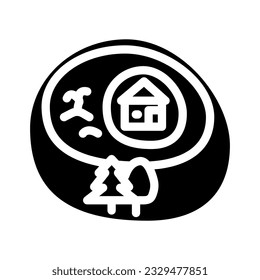 permaculture environmental glyph icon vector. permaculture environmental sign. isolated symbol illustration