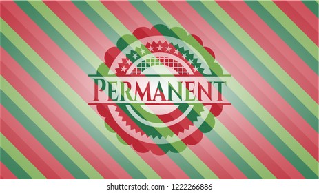 Permanent christmas badge.