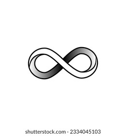 Permanent Icon. Infinity, Endless Symbol.