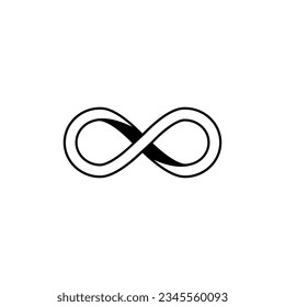 Permanent Icon. Infinity, Endless Symbol.        