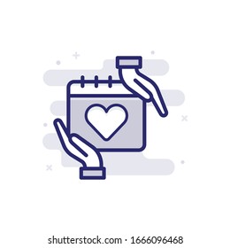 Ilustración permanente del vector de seguros. icono de seguro aislado en fondo blanco.