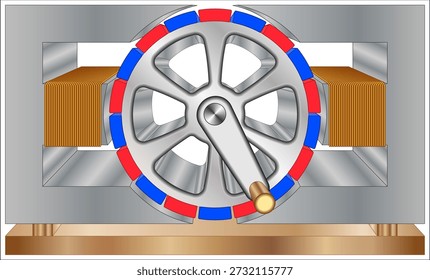 A permanent magnet synchronous generator is a generator where the excitation field is provided by a permanent magnet instead of a coil.