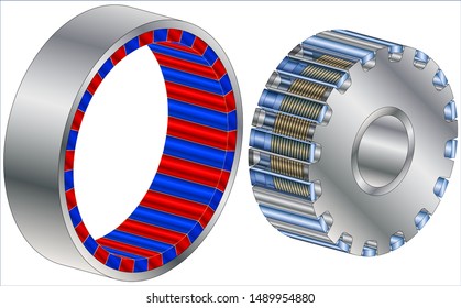 Permanent magnet transverse flux  motor