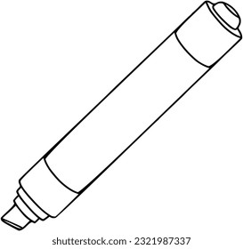 Permanent marker for graffiti highlighter doodle linear cartoon coloring